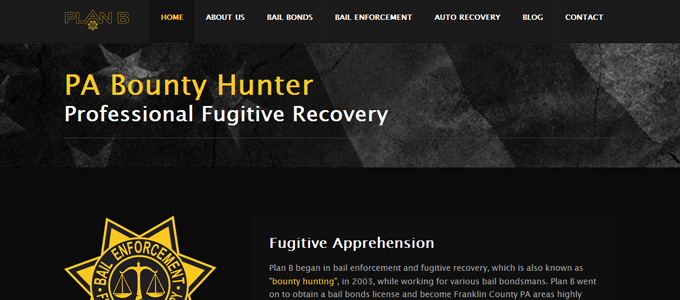 Keystone Bail Bonds Website Screen Capture 4